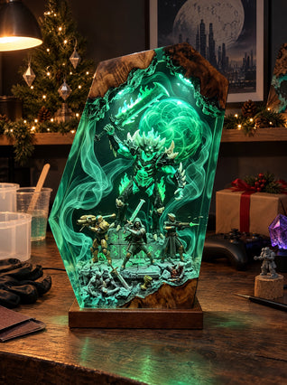 Handmade Destiny Resin Lamp