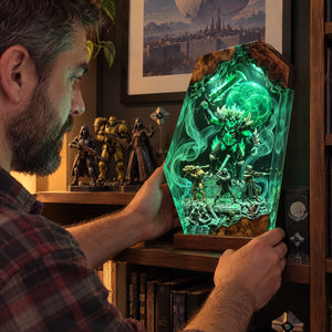 Handmade Destiny Resin Lamp