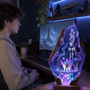 Handmade Destiny Resin Lamp